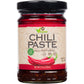 Red Chili Oil in a glass Jar with Chili Paste, red borders. 7.5oz jar
