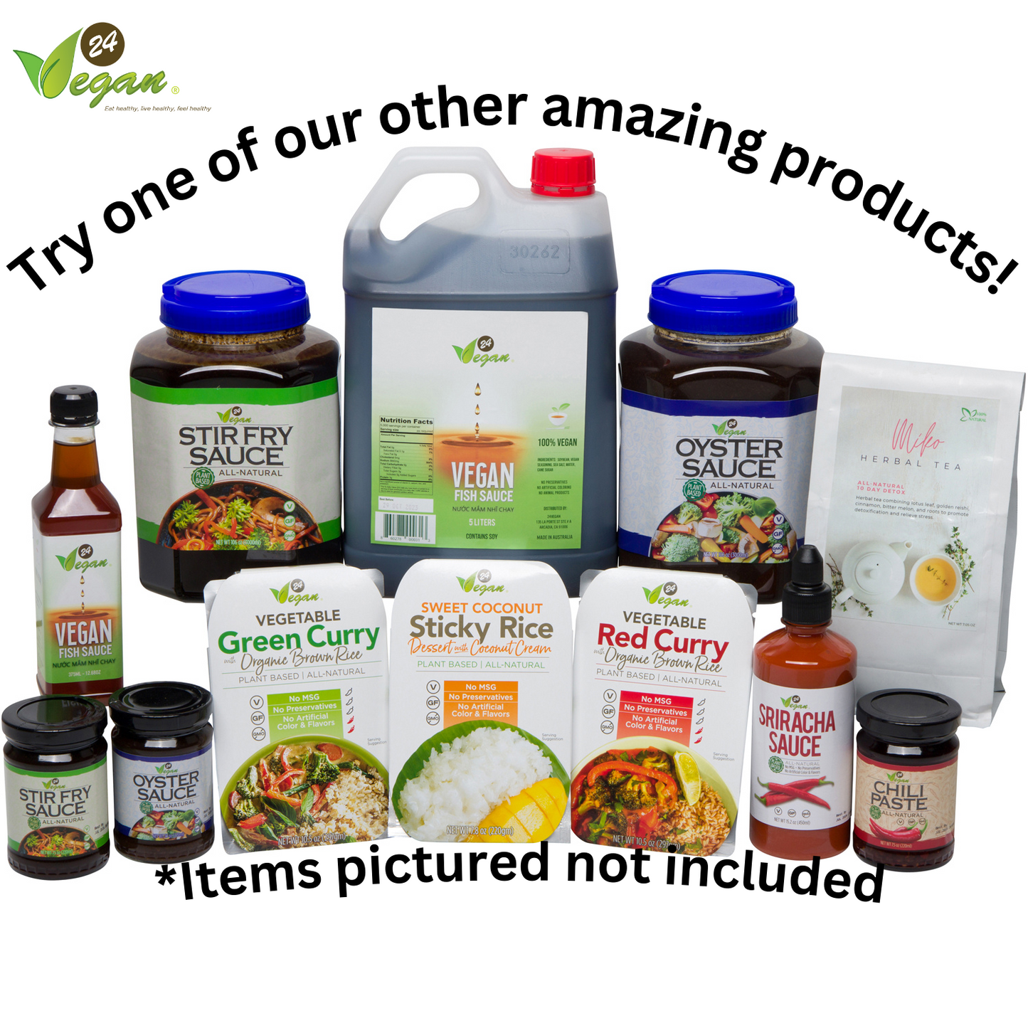 24Vegan Oyster Sauce - 7.5oz - All Natural - Vegan - MSG Free - NON GMO - 3 pack
