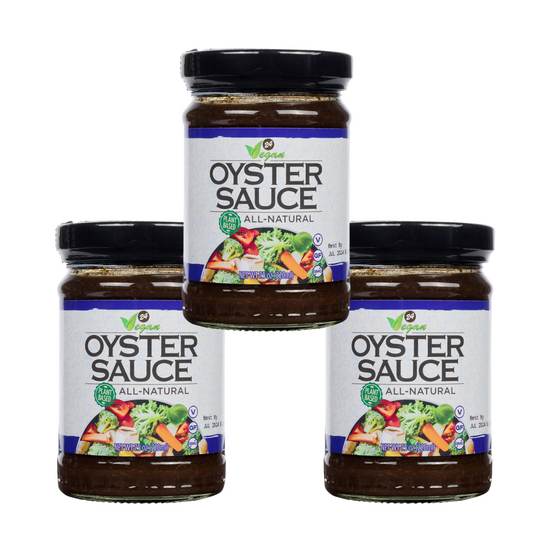 24Vegan Oyster Sauce - 7.5oz - All Natural - Vegan - MSG Free - NON GMO - 3 pack